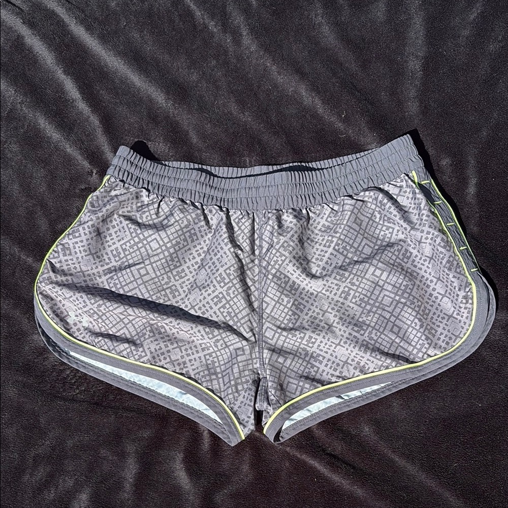 Gray Patterned Women's Shorts